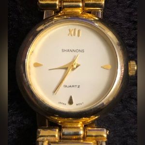 Shannon Ladies Gold Brushed Dial Quartz watch